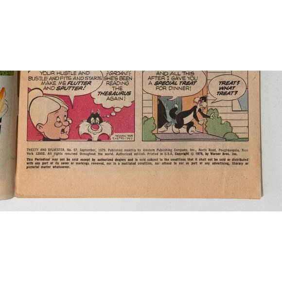 Whitman Tweety & Sylvester Comic Book Warner Bros. Inc. Vintage 40¢ Issue - Picture 9 of 13